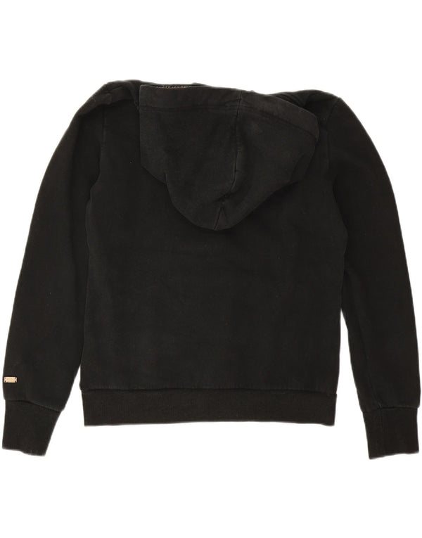 Pulover Superdry pentru damă, cu grafică, UK 12, bumbac mediu negru