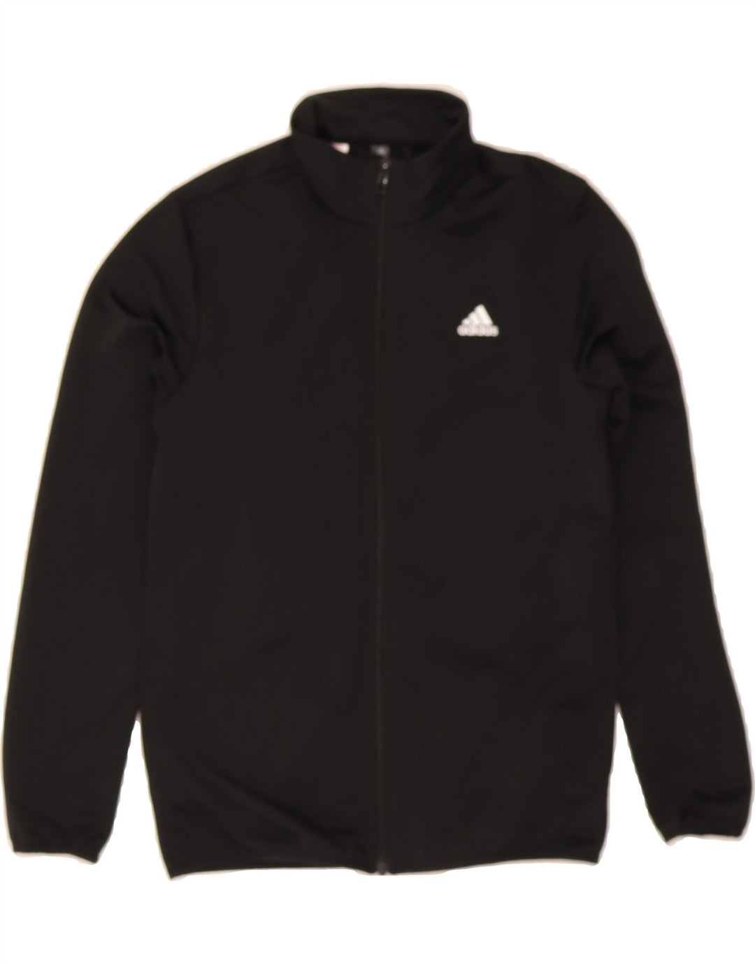 ADIDAS Boys Graphic Tracksuit Top Jacket 11-12 Years Black Polyester Vintage Adidas and Second-Hand Adidas from Messina Hembry 
