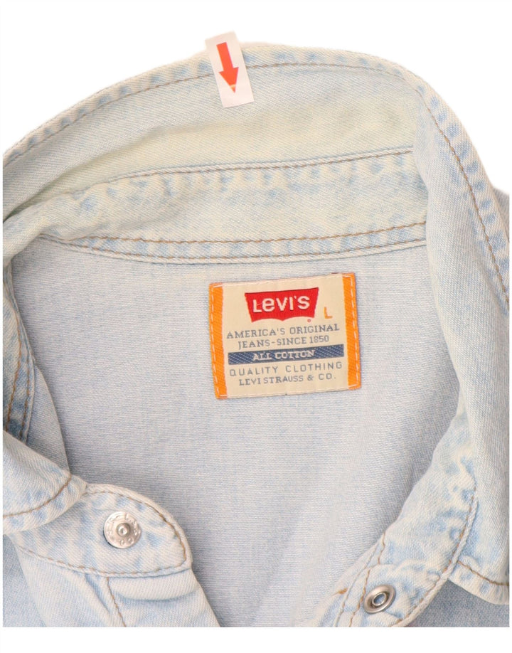 Cămașă de blugi pentru bărbați Levi's, mare, albastru, bumbac