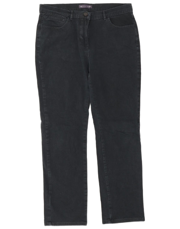 Blugi drepti pentru femei Marks & Spencer UK 12 Medium W32 L29 Bumbac bleumarin
