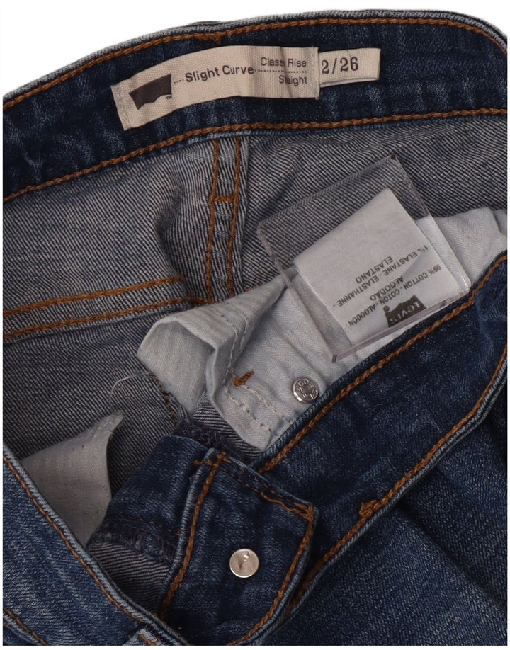 Blugi drepți, ușor curbați, pentru femei Levi's, US 2 Small W26 L29 Blue Classic