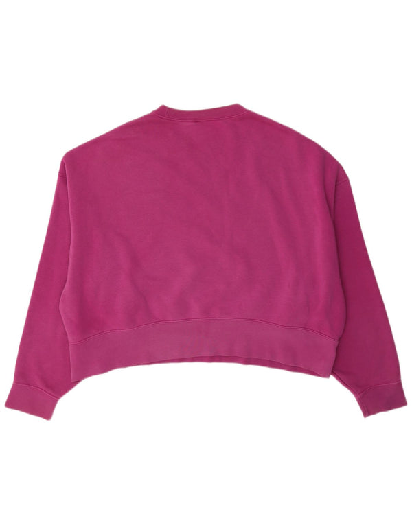 Pulover pentru femei Nike Crop Oversized Pulover UK 10 Bumbac roz mic
