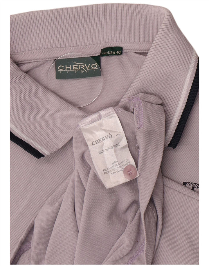 Tricou polo pentru bărbați Chervo UK 40 Poliamidă violet mediu
