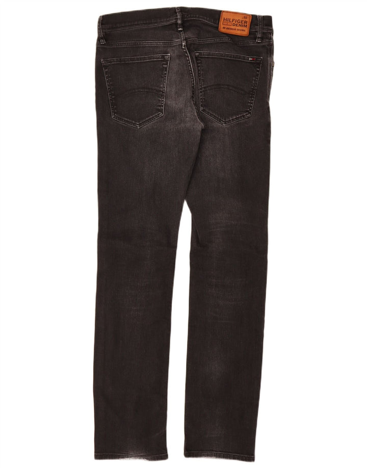 Blugi slim pentru bărbați Tommy Hilfiger W32 L34 bumbac negru