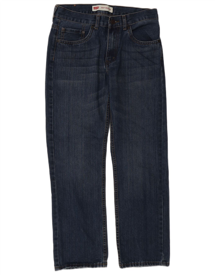 Levi's Boys 505 Regular Straight Jeans 15-16 ani W38 L38 Blue Bumbac