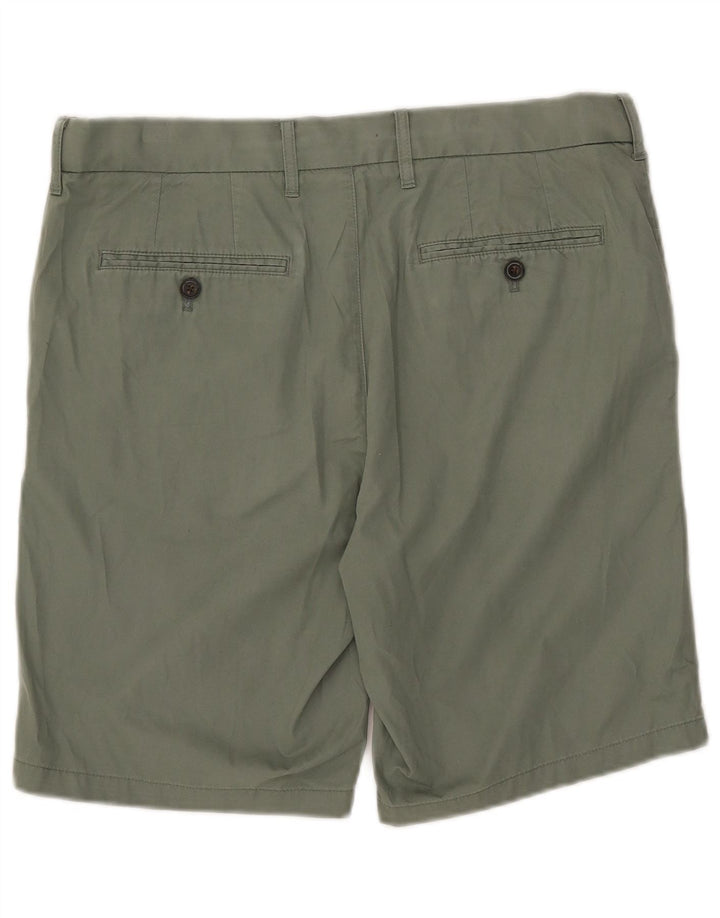 Pantaloni scurți chino pentru bărbați Marks & Spencer W34, bumbac verde mare