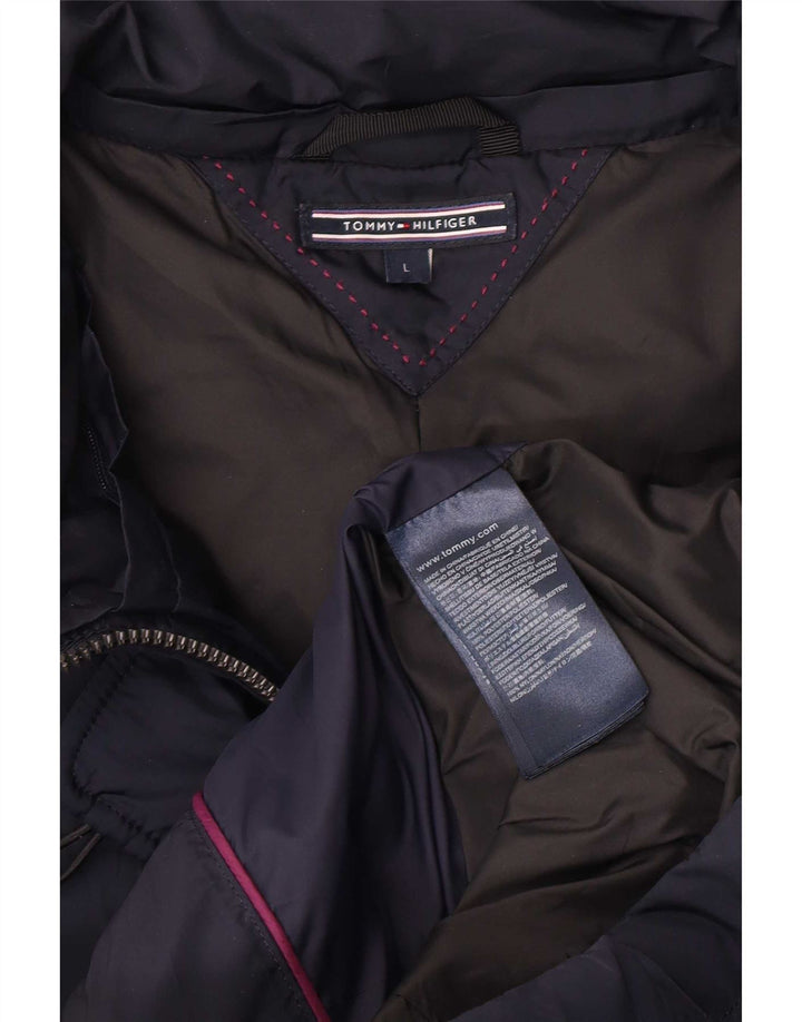 Jachetă căptușită pentru femei Tommy Hilfiger UK 16 mare poliester bleumarin