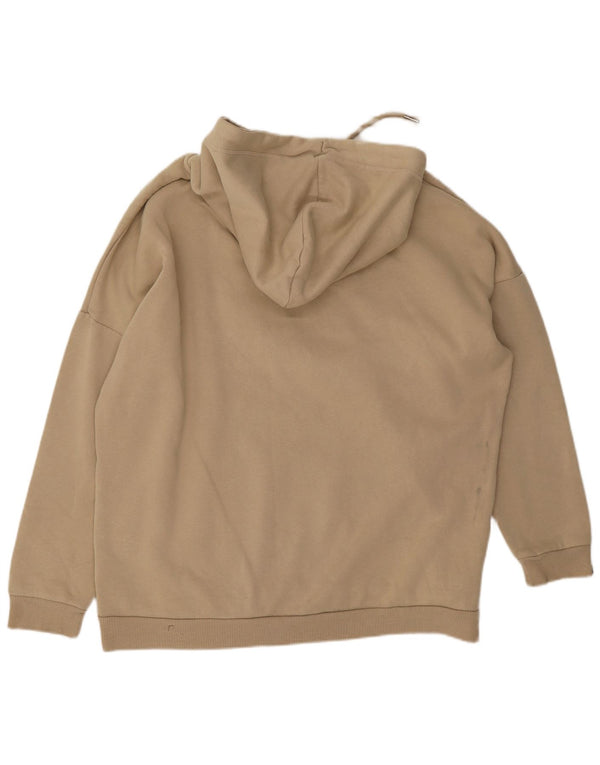 Pulover supradimensionat cu glugă Superdry pentru femei, UK 12, bumbac, bej mediu