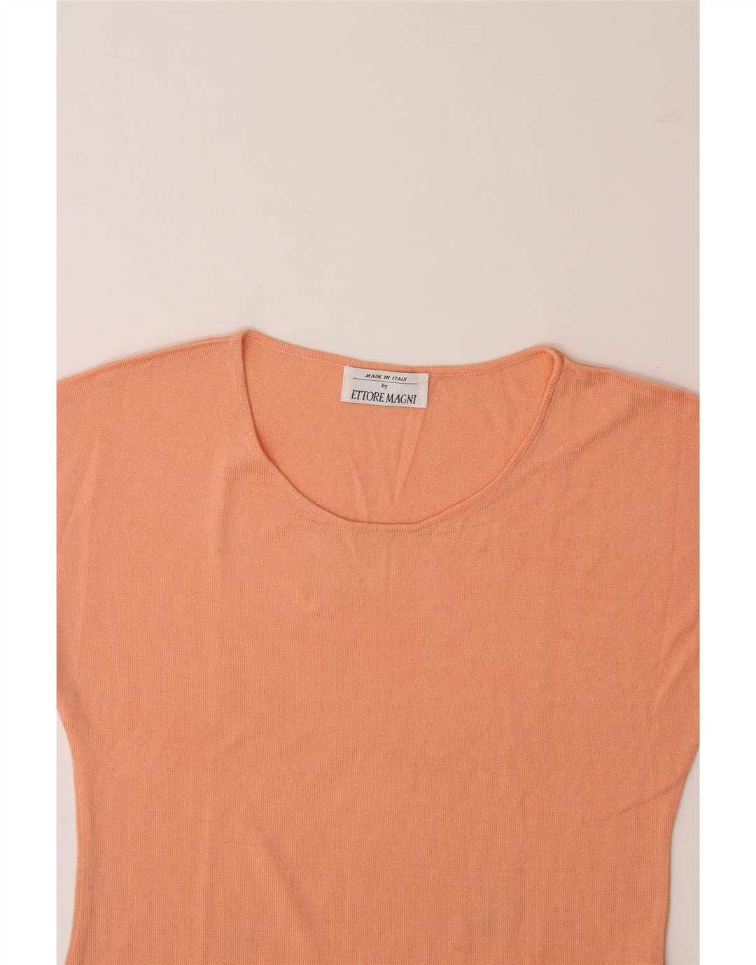 VINTAGE Womens T-Shirt Top IT 44 Medium Orange Cotton Vintage Vintage and Second-Hand Vintage from Messina Hembry 