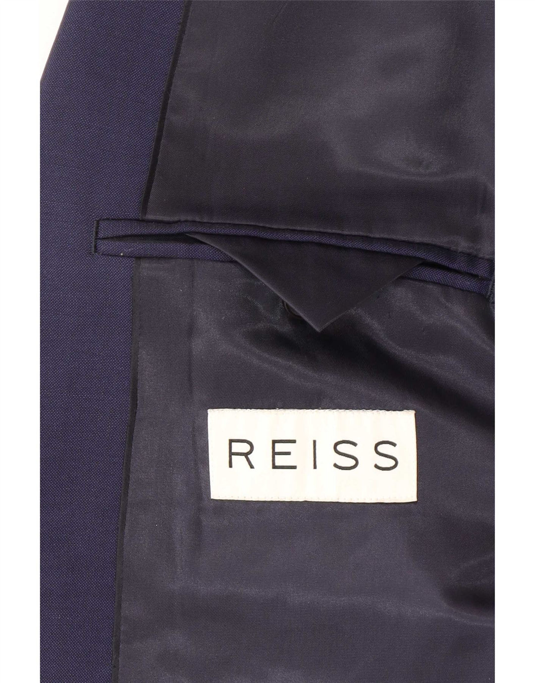 Jachetă Blazer pentru bărbați Reiss cu 1 nasture UK 38 Mediu Lână bleumarin