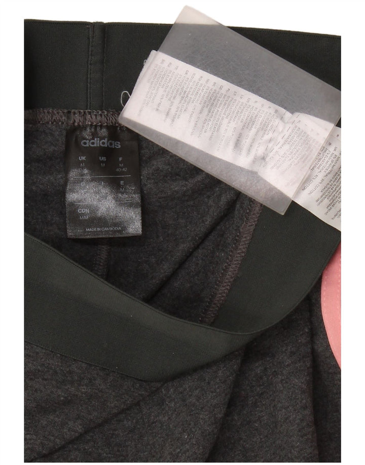 Leggings crop adidas pentru femei UK 12/14 bumbac gri mediu