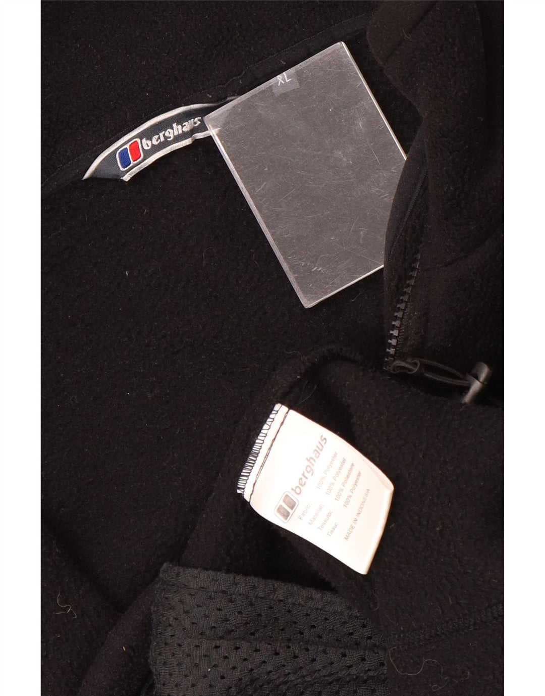 Jachetă din fleece pentru bărbați BERGHAUS, UK 42 XL, poliester negru