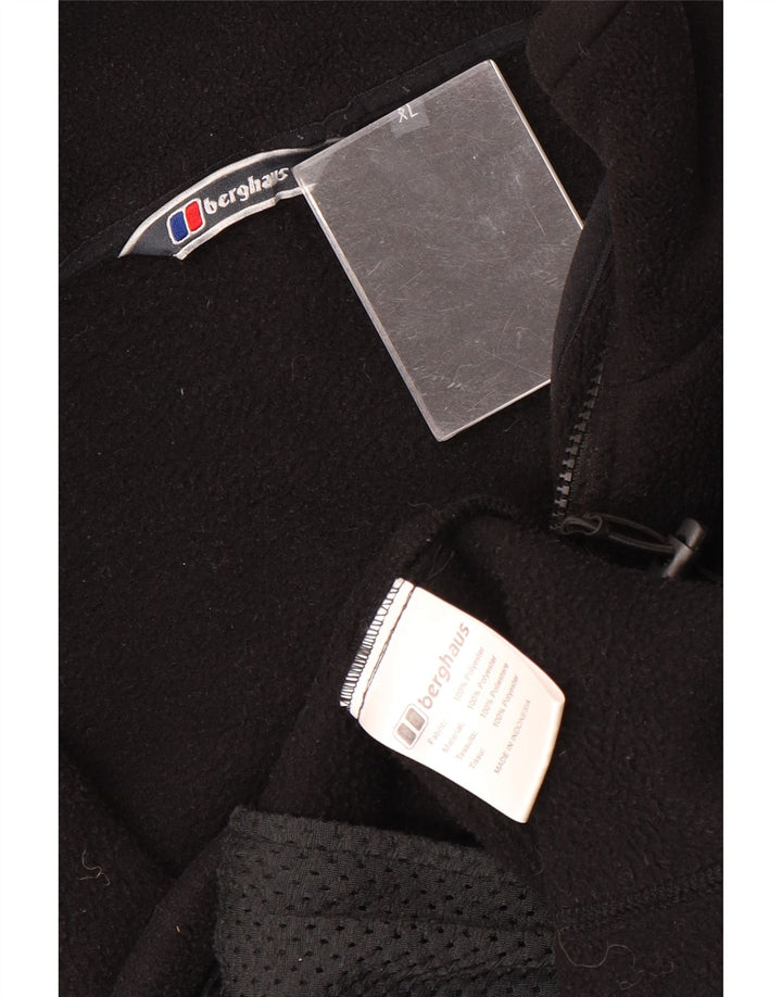 Jachetă din fleece pentru bărbați BERGHAUS, UK 42 XL, poliester negru