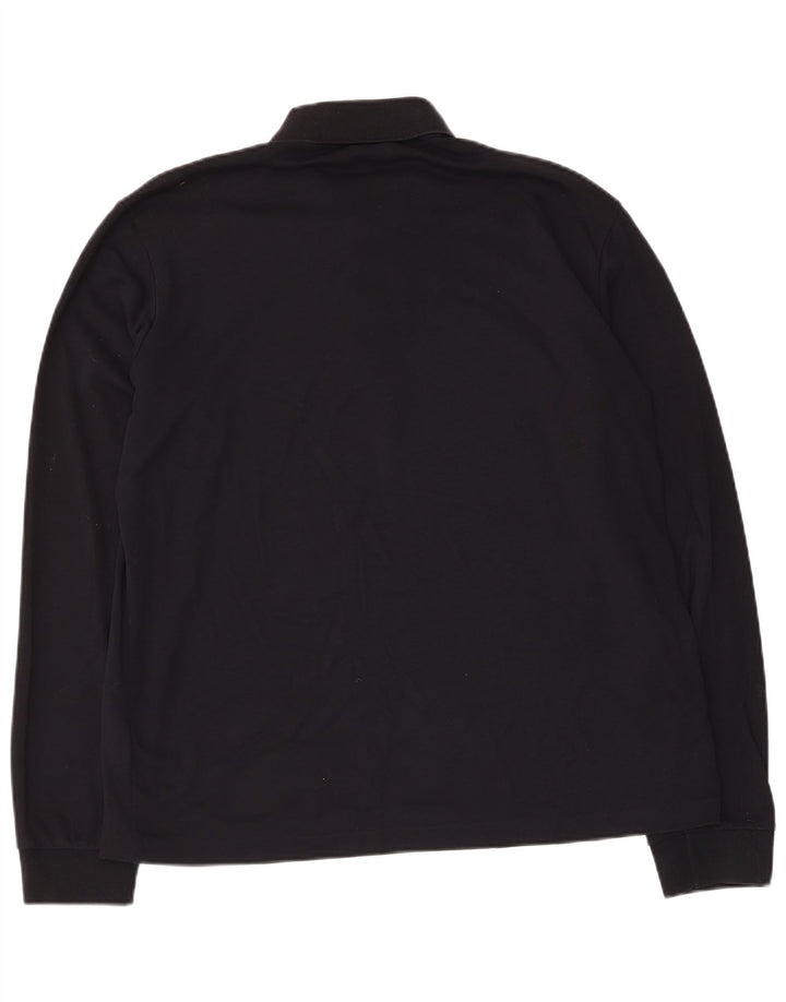 Tricou polo Hugo Boss pentru bărbați, bumbac mediu negru