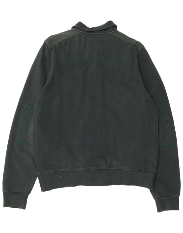 Timberland Mens Tracksuit Top Jacket Large Green Cotton