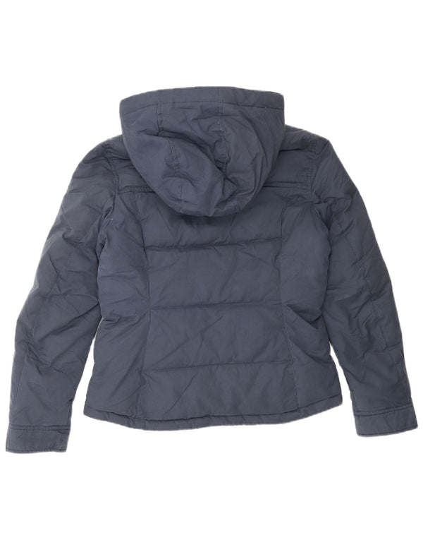 Jachetă căptușită cu glugă Jack Wills pentru femei UK 8, poliester bleumarin mic