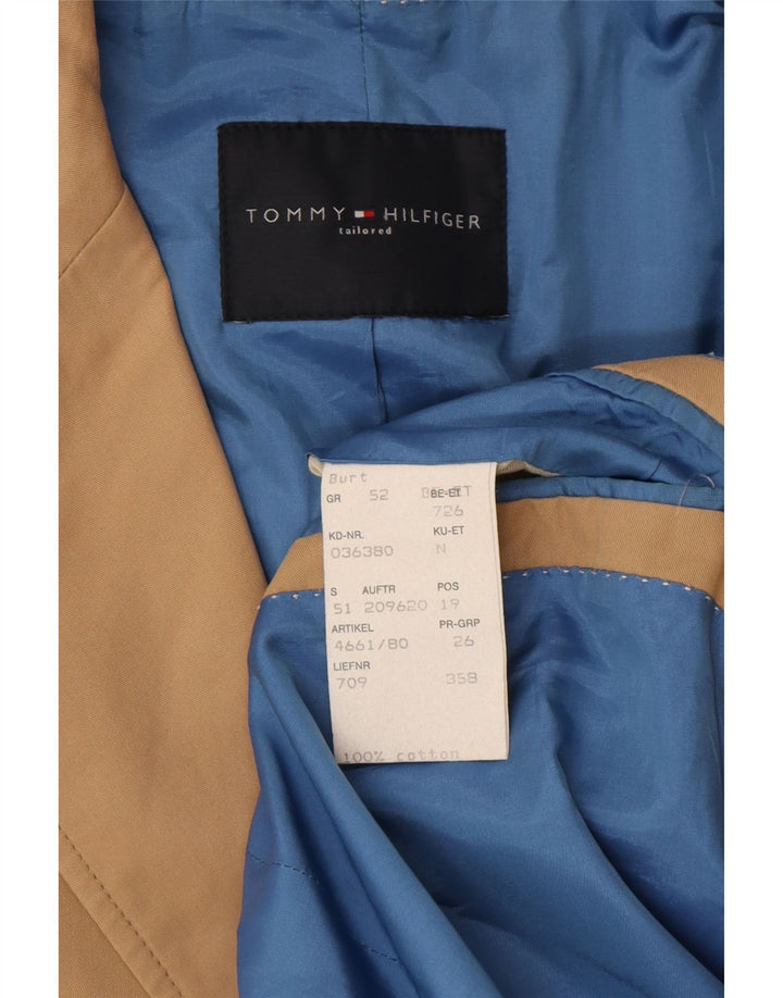 TOMMY HILFIGER Jachetă pentru bărbați cu 2 nasturi EU 52 XL bumbac bej