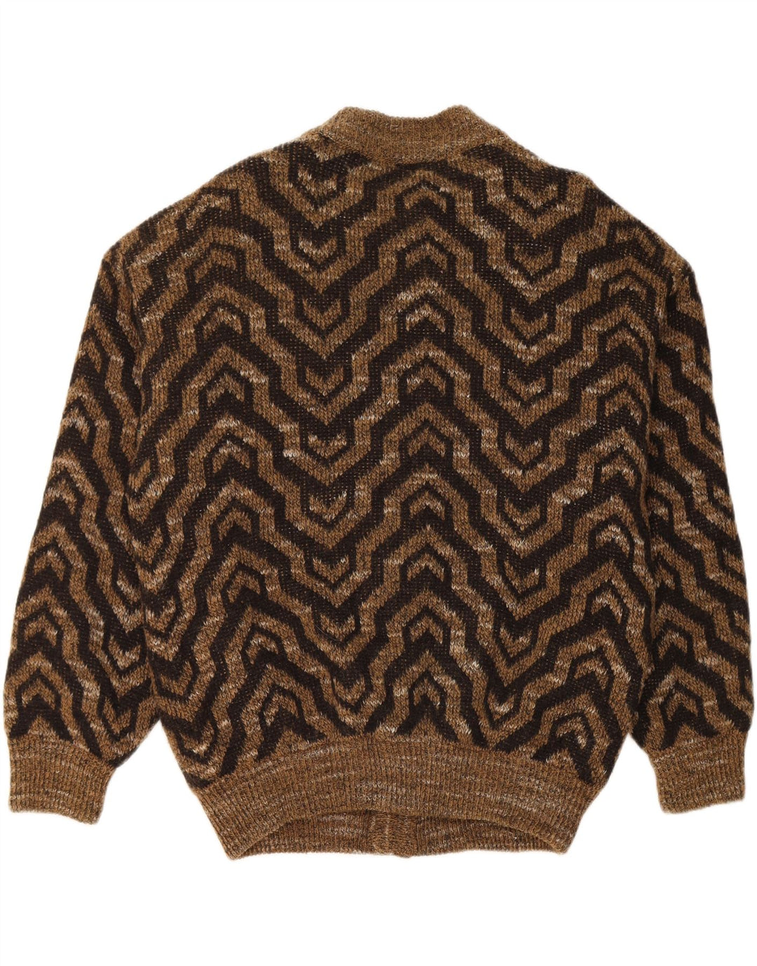 Pulover cardigan pentru bărbați Rodrigo XL maro geometric