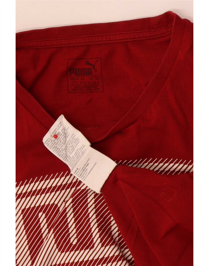 Tricou grafic Puma pentru bărbați Top, bumbac roșu mediu