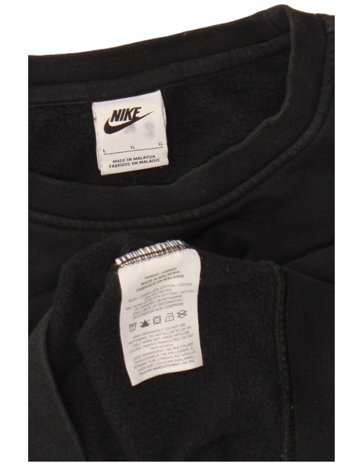 Pulover Nike pentru femei UK 16, mare, negru, bumbac