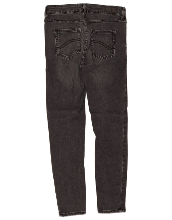 Fat Face, blugi crop super skinny pentru femei UK 10 mici W28 L25 bumbac gri