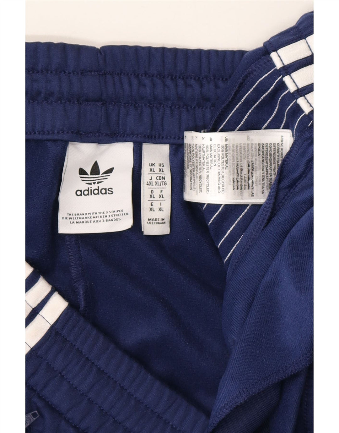 Pantaloni de trening pentru bărbați ADIDAS XL, poliester bleumarin