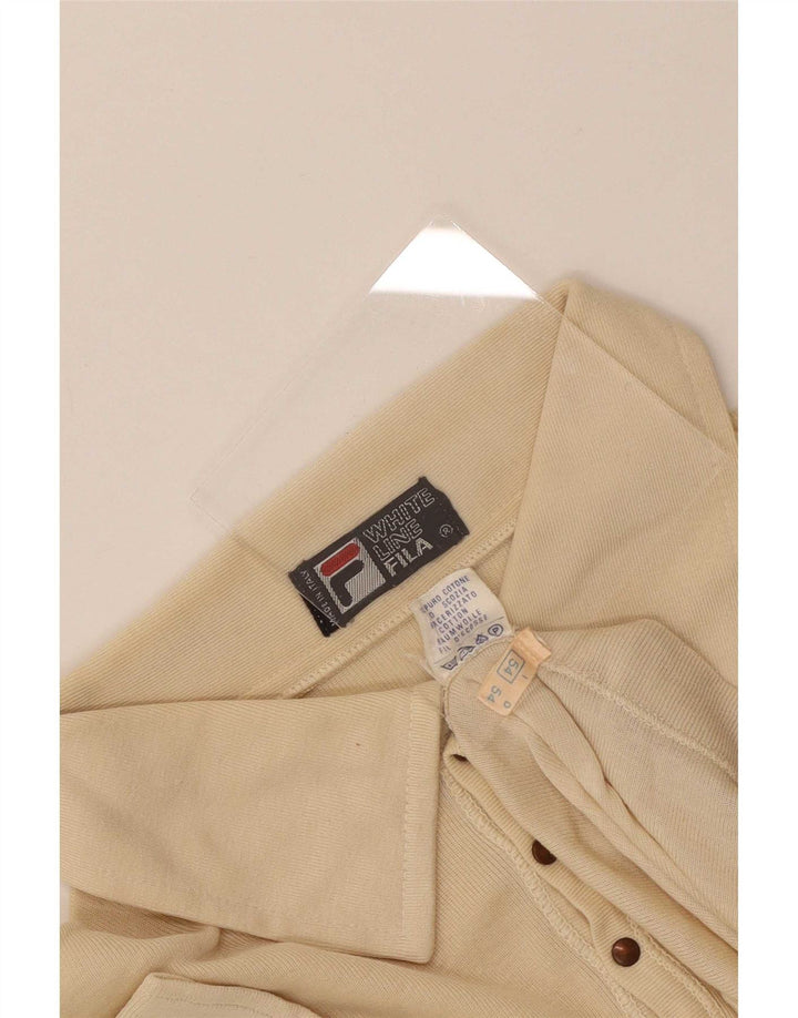 Tricou Polo Fila Bărbați Mic Bej Bumbac