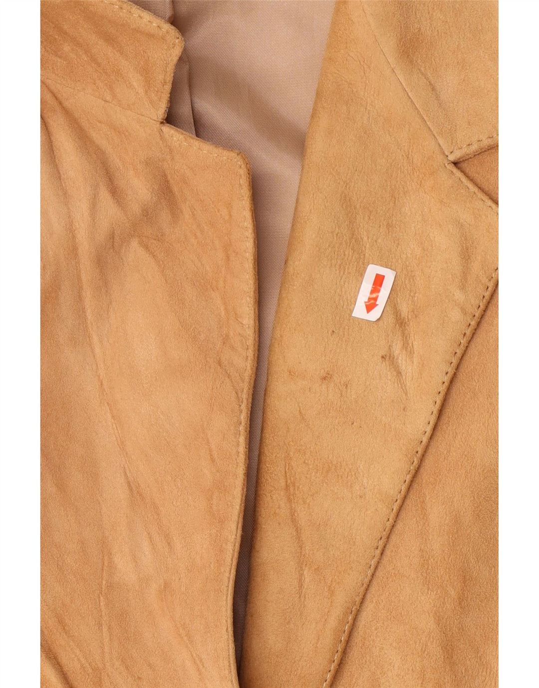 VINTAGE Womens 3 Button 3/4 Sleeve Blazer Jacket UK 12 Medium Beige