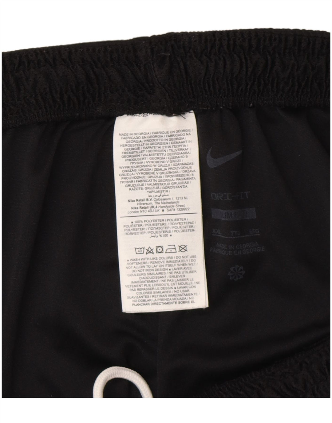 Pantaloni scurți sport Nike Dri Fit Slim Fit 2XL, negru, poliester