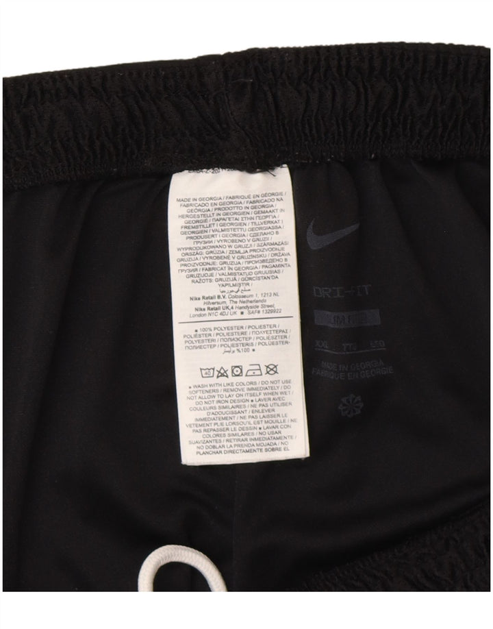 Pantaloni scurți sport Nike Dri Fit Slim Fit 2XL, negru, poliester