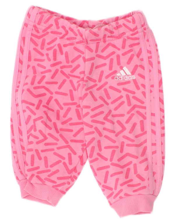 Adidas Bebeluși Fetițe Joggeri Pantaloni Trening 3-6 Luni Roz Geometric