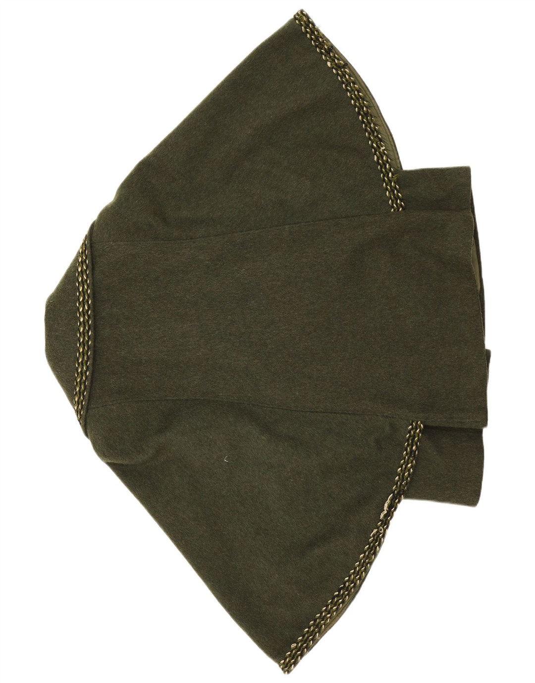 Palton Poncho Vintage pentru Damă EU 38 Medium Kaki Lână