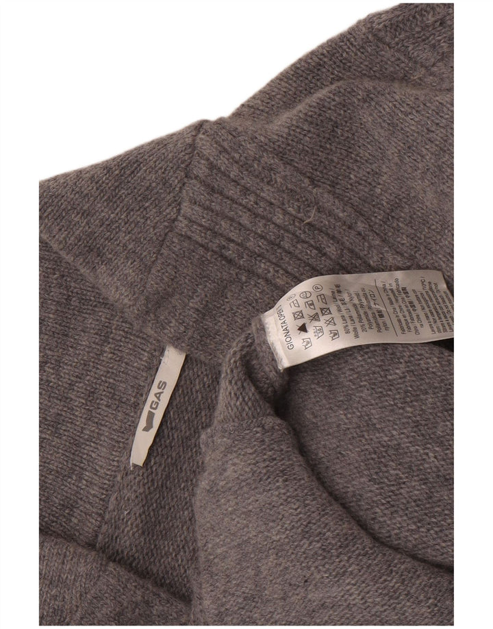 Cardigan pentru bărbați Gas Pulover Mic Gri Lână