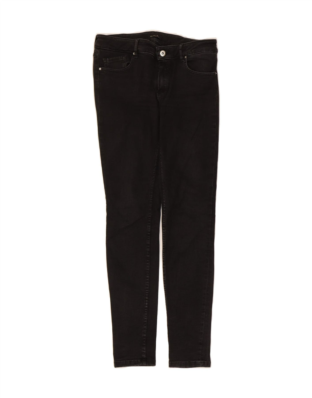 MASSIMO DUTTI Womens Skinny Jeans EU 40 Medium W30 L29 Black Cotton Vintage Massimo Dutti and Second-Hand Massimo Dutti from Messina Hembry 