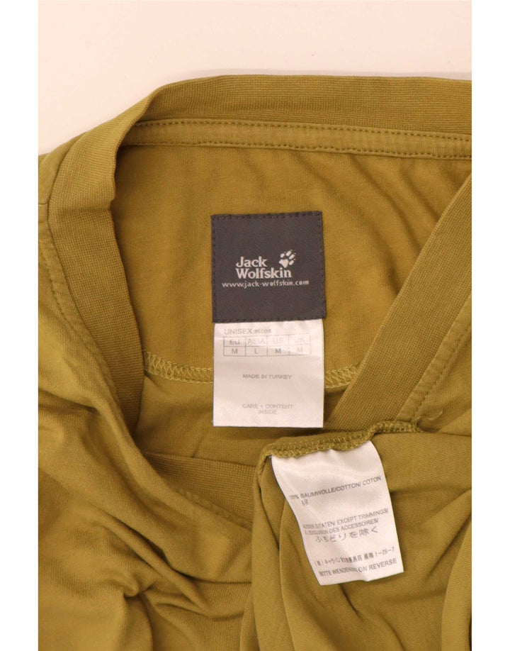 Jack Wolfskin Tricou Bărbați Top Mediu Kaki Bumbac