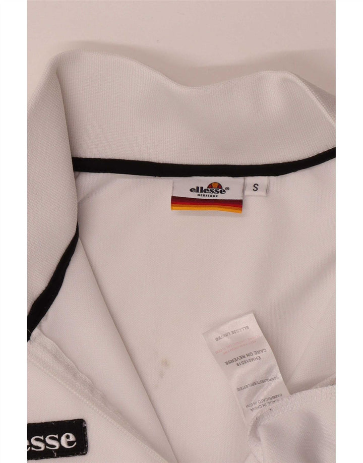Trening pentru bărbați Ellesse, jachetă, mică, albă, poliester, sport