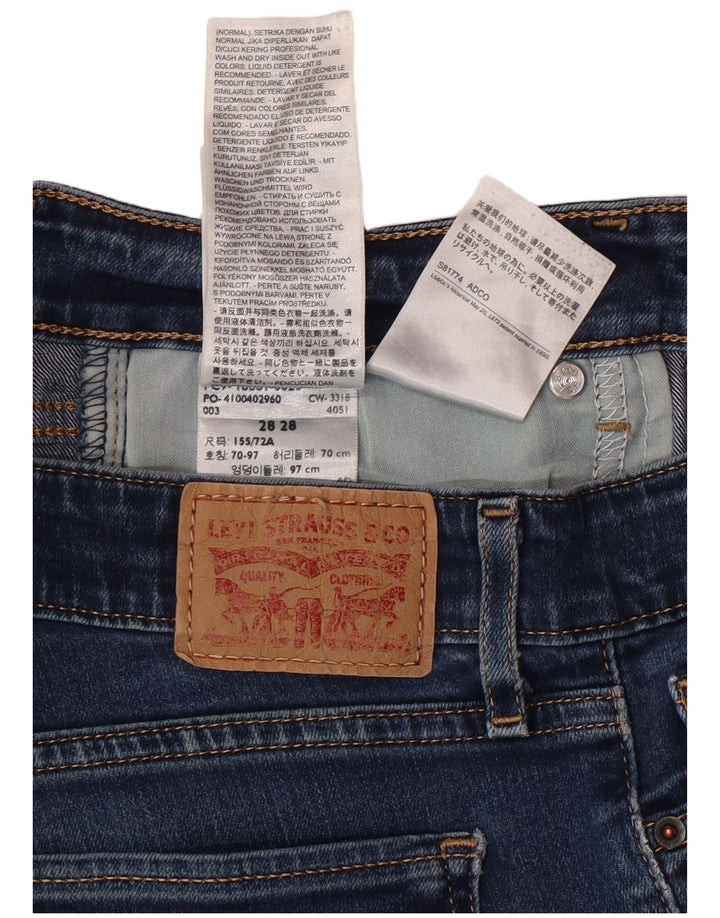Blugi skinny de damă LEVI'S W28 L28 Bumbac albastru