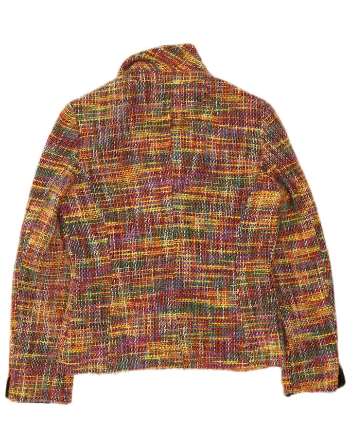 Jachetă Blazer Vintage pentru Damă cu 2 Nasturi IT 44 Medium, Multicolore