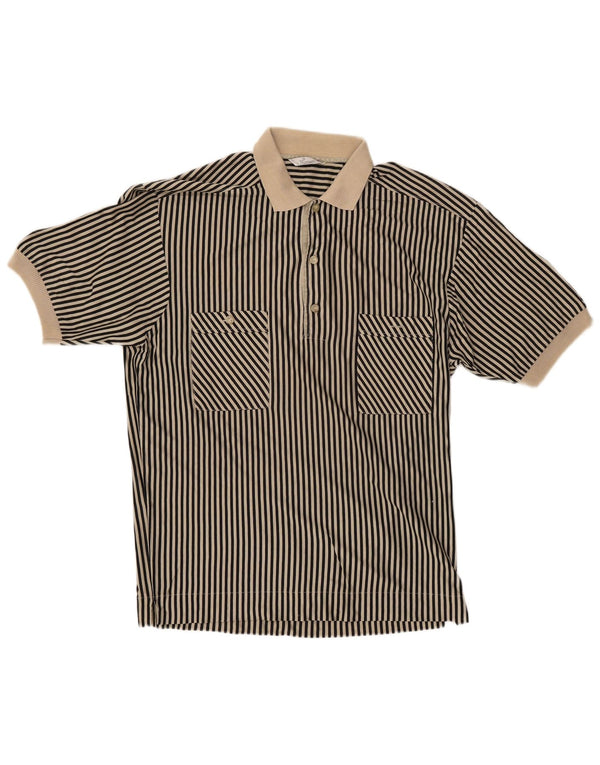 BIZZARRO Cămașă Polo pentru bărbați IT 48 Medium Bej cu dungi