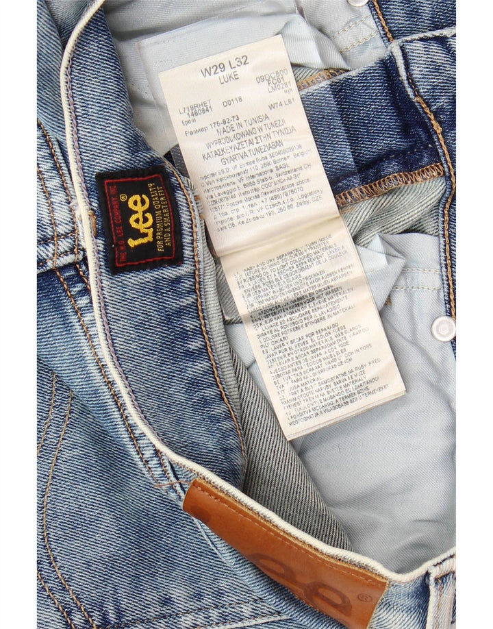 Blugi skinny LEE Luke pentru bărbați W29 L32, bumbac albastru