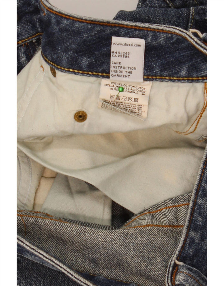 DIESEL Blugi Drepți Femei L29 L30 Bumbac Albastru