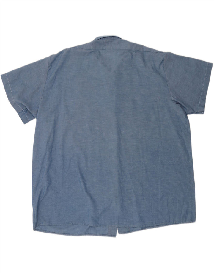 Cămașă cu mânecă scurtă pentru bărbați Dickies 4XL, poliester albastru