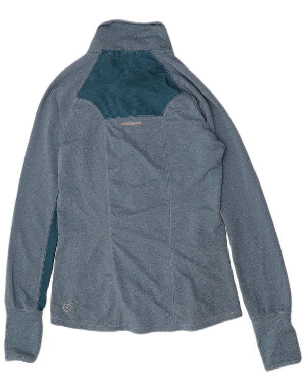 Jachetă de trening Puma pentru femei UK 8 Small Blue Colorblock Poliester