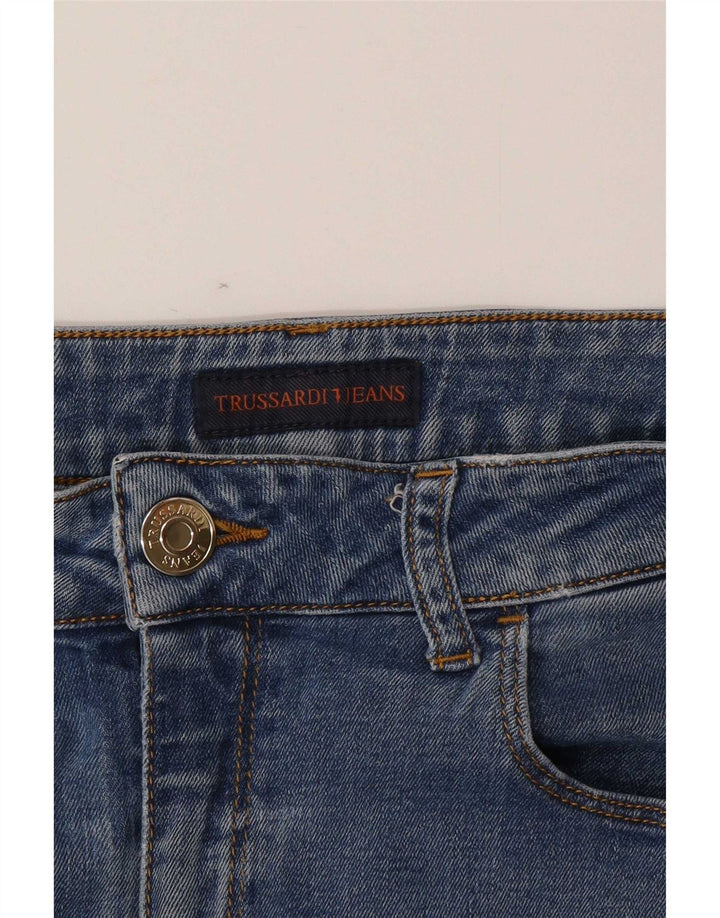 Trussardi blugi subțiri pentru femei W29 L32 albastru