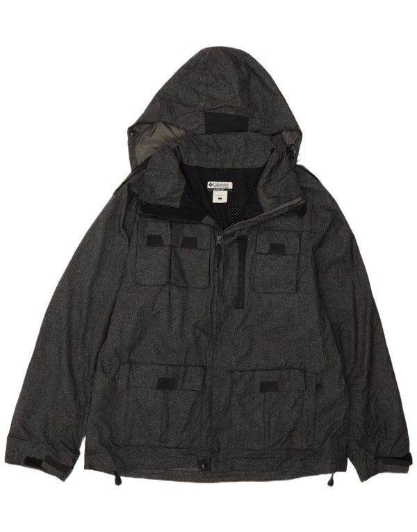 Jachetă cu glugă pentru bărbați Columbia UK 40, mare, gri din poliamidă