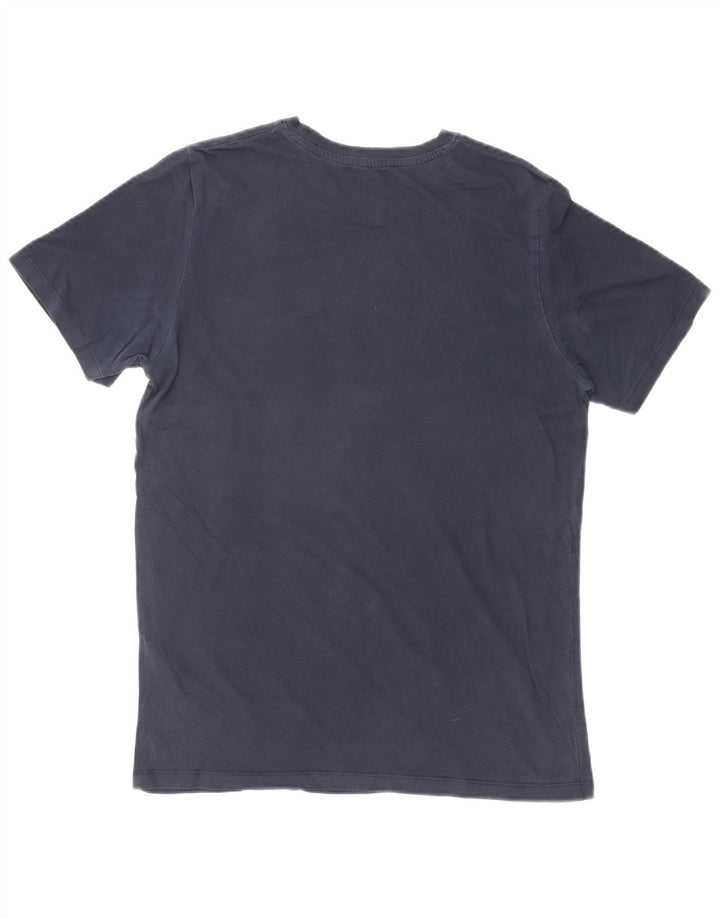 Tricou cu grafic Jack & Jones pentru bărbați Top mare din bumbac bleumarin