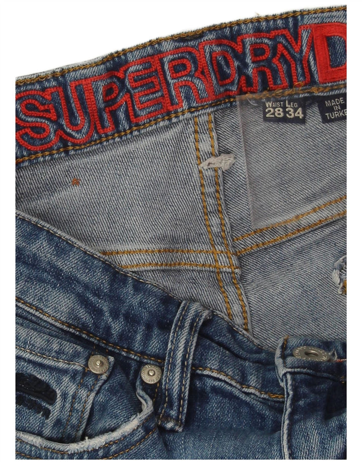 Blugi skinny pentru femei Superdry W28 L30 albastru