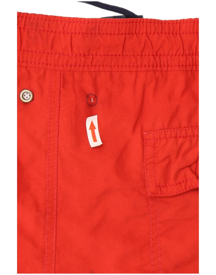 Pantaloni scurți de înot Polo Ralph Lauren pentru bărbați, poliester roșu mediu