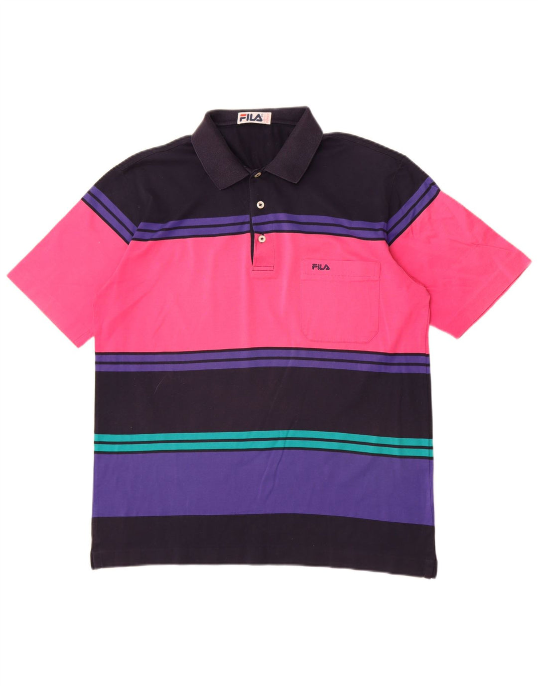 Tricou polo Fila pentru bărbați IT 50 Medium Bleumarin Colorblock