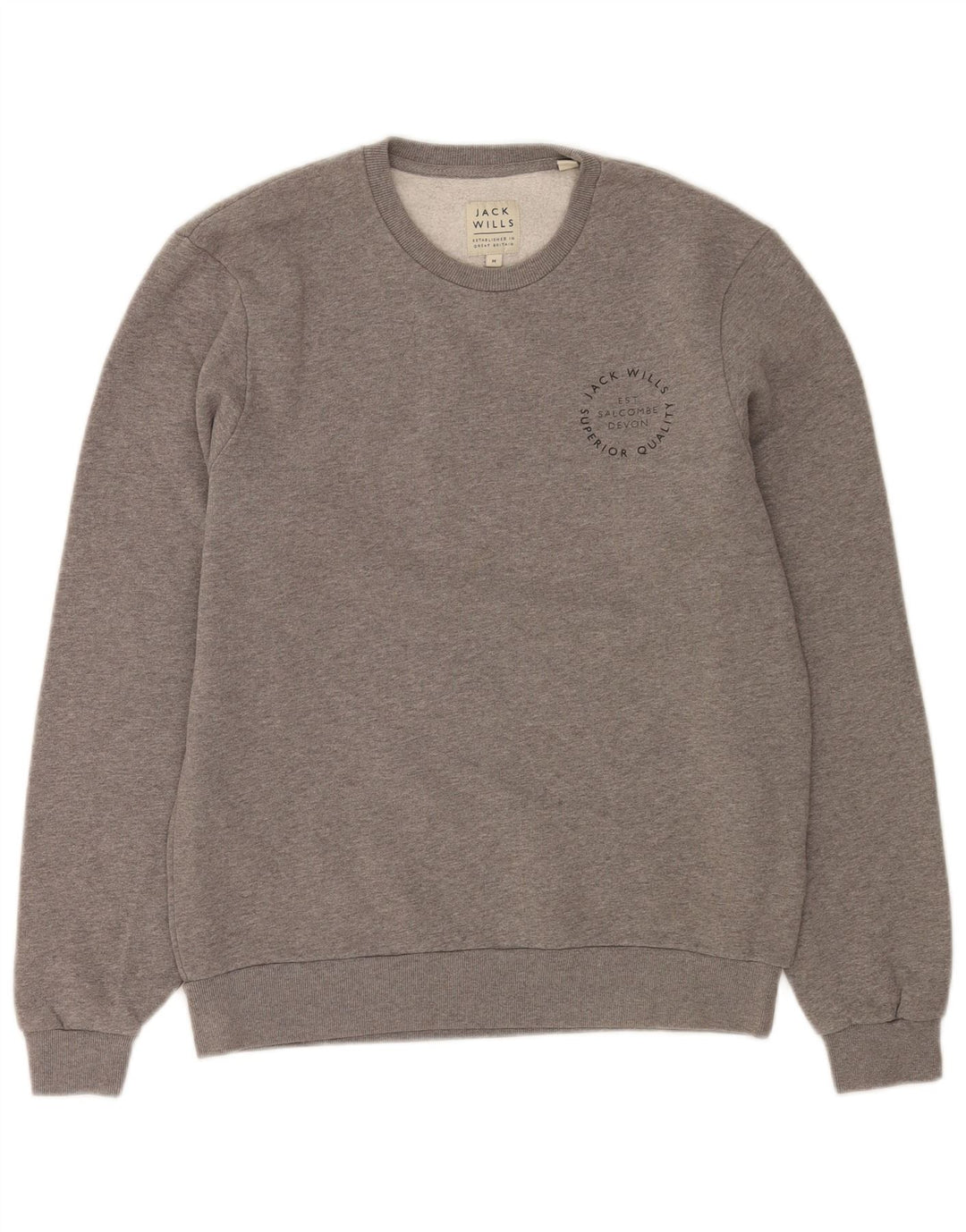 Pulover Jack Wills pentru bărbați, bumbac cu pete, gri mediu